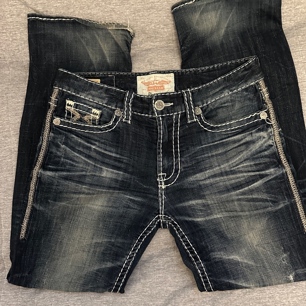 Big Star Men's Dark Blue Jeans